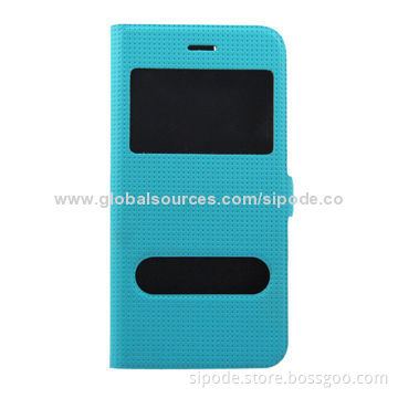 Flip Cover View Window Leather Case for iPhone 6